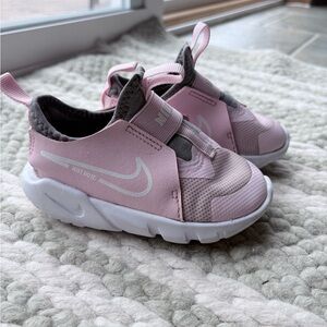 Nike Pink and White Slip-On Toddler Athletic Shoes
